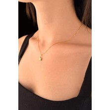 Fiyonk Kuyumculuk 14 Ayar Altın Küp Zincir Yıldız Kolye