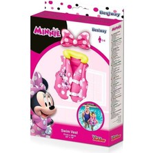 Tekno Trust Çok Renkli Minnie Mouse Çocuk Can Yeleği 51X46 cm Çift Emniyetli 3+ Yaş