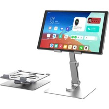 Fogy iPad Pro 11 2024 M4 Çipli Tablet Standı Kademeli Ayarlanabilir 360 Dönebilen Stand