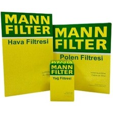 Mann Vw Golf 7 1.4 Tsı Benzinli Mann Filtre Bakım Seti 2013-2019 Hava+Yağ+Standart Polen