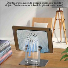 Fogy iPad Standı Metal Protatif Masaüstü 360 Derece Ayarlanabilir Stand