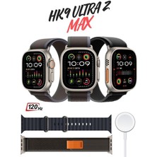 Watch 9  HK9 Promax 49mm Akıllı Saat  2 GB Hafıza Sesli Görüşmeli Canlı Kamera  Spor İphone Huawei Uyumlu