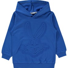 Bugs Bunny Erkek Çocuk Sweatshirt 2-5 Yaş Saks Mavisi