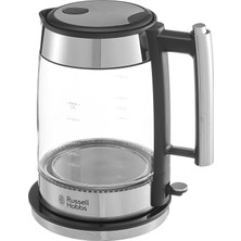 Store Hobbs 23830-70 Su Isıtıcı Elegance Cam, 1.7 L, 2200 W, LED Aydınlatma, Paslanmaz Çelik, Çıkarılabilir Kireç Filtresi, Dolum Seviyesi Göstergeli Su Seviyesi Göstergesi, Yüksek Kaliteli