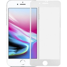 Techno Guru iPhone 6s Esnek Kırılmaz Ekranı Tam Kaplayan Mat Seramik Ekran Koruyucu Beyaz