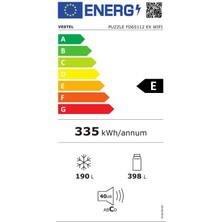 Vestel Puzzle FD65112 Ex E Enerji Sınıfı 588 Lt No-Frost Buzdolabı