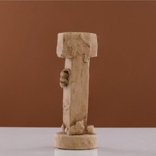 Arkeo Art Design Göbekli Tepe T Biçimli Sütun - Tarih Öncesi Arkeolojik Anıt Figürü, Ev Dekorasyonu 25 cm