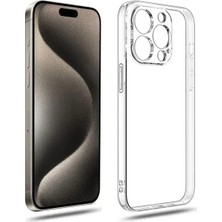 Adige Apple iPhone 15 Pro Kılıf Kamera Korumalı Süper Silikon