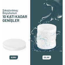 Velauty Sıkıştırılmış Yüz Temizleme Süngeri, 100% Naturel Selüloz Kozmetik Spa Sünger 50 Adet