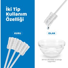 Guqqo [45 Adet] Bebek Ağız Temizleme Çubuğu, Bebek Diş Fırçası, Yenidoğan Dil Temizleyici