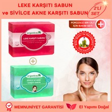 Organicsun 2'li Set Doğal Leke Karşıtı Sabun ve Sivilce ve Akne Karşıtı Sabun Yüz Sabun Seti