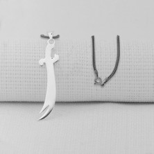 Takıhan Sade Zülfikar 925 Ayar Gümüş Kolye