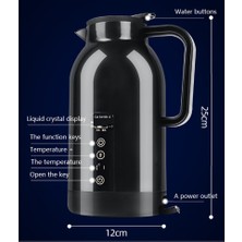 Sant Kuee 1150ML 12V/24V Taşınabilir Elektrikli Su Isıtıcısı Araba Isıtma Fincan Paslanmaz Çelik Su Isıtıcı Şişe Araba Su Isıtıcısı Elektrikli (Yurt Dışından)