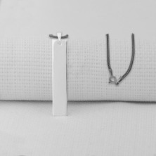 Takıhan Gümüş Plaka 925 Ayar Kolye