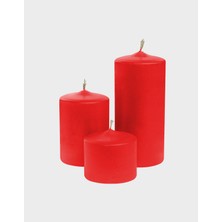 Mak Candle 3'lü Blok Mum Set Dekoratif ve Hediyelik
