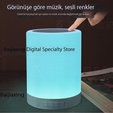 Jonasenswj Bluetooth Ses Gece Lambası Müzik Masa Lambası Hoparlör (Yurt Dışından)