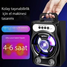 Jonasenswj Mikrofonlu Bluetooth Taşınabilir Hoparlör Subwoofer (Yurt Dışından)