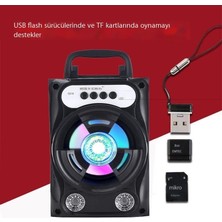 Jonasenswj Mikrofonlu Bluetooth Taşınabilir Hoparlör Subwoofer (Yurt Dışından)