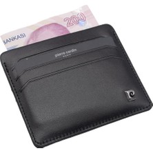Pierre Cardin Siyah Unisex Deri Kartlık 046A55