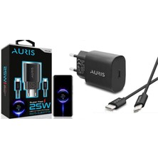 Auris Ev Tipi 25W Usb-C/type-C Süper Hızlı Şarj Cihazı