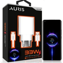 Auris Ev Tipi 33W Usb/type-C Süper Hızlı Şarj Cihazı