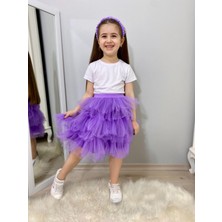 Miniğimin Cicileri Tütülü Kız Çocuk Takım - Lila