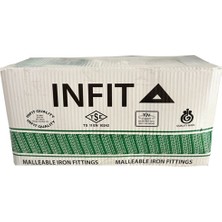 Infıt 3/4" Siyah Manşon 1 Koli = 200 Adet