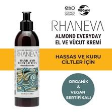 Rhaneva Almond Everyday El ve Vücut Losyonu, Organik ve Vegan Sertifikalı, 250 ml