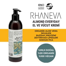 Rhaneva Almond Everyday El ve Vücut Losyonu, Organik ve Vegan Sertifikalı, 250 ml