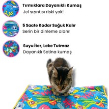 Miyav Serinletici Kedi Minderi 60X40 cm 2 Termo Jel, Dayanıklı Kumaş, Katlanabilir, Taşınabilir Kedi Yatağı