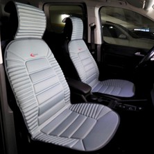 Kepmorpho Subaru Forester Lüx Oto Koltuk Minderi Ön 2'li Set Takım Bumerang Serisi Gri