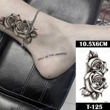 Tattoo Gerçekci Mimimal Realistic Gül Geçici Dövme Tattoo