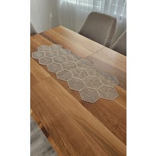 Zesa Home Tül Güpürlü Desenli Şık Renk Renk Runner