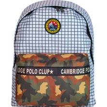 Cambridge Polo Club Kamuflaj Iki Bölmelli Unisex Sırt Çantası