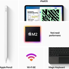 Apple 4.nesil iPad Pro 11" (M2 Çip) Wıfı 2tb Tablet Uzay Grisi MNXM3TU/A