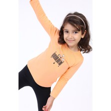 Toontoy Kız Çocuk Baskılı Tişört