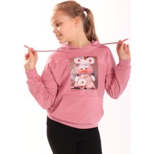 Toontoy Kız Çocuk Baskılı Sweatshirt