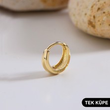 goldkupe 14 Ayar Altın Minik Tek Halka Küpe 0,85 gr