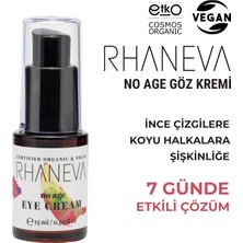 Rhaneva No Age Göz Kremi, Organik ve Vegan Sertifikalı, 15 ml