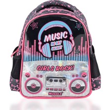 muggle Sırt Çantası Music Siyah MU-7143 7143