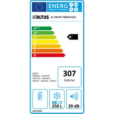 Altus Al 709 Nfe E Enerji Sınıfı 250 Lt No-Frost Derin Dondurucu Beyaz