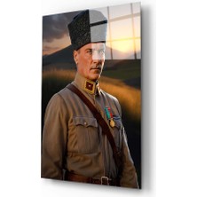 Aras Glass Art Atatürk Portresi 2 Yapay Zeka Cam Tablo
