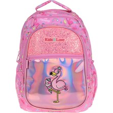 Kaukko Kids&love Sırt Çantası Aynalı-Taşlı Flamın L5095