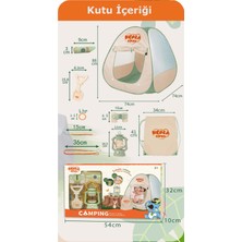 Learning Fun 6 Parçalı Işıklı Çadırlı Kamp Eşyaları Seti Oyuncak Oyun Seti Çocuk Oyun Çadırı