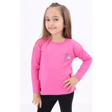 Toontoy Kız Çocuk Baskılı Tişört