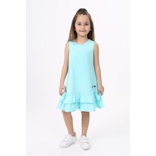 Toontoy Kız Çocuk Baskılı Elbise