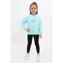 Toontoy Kız Çocuk Nakışlı Taytlı Takım