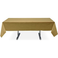 Pandoli Altın Renk Plastik Parti Masa Örtüsü 180 cm