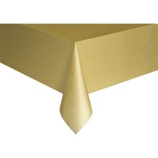 Pandoli Plastik Parti Masa Örtüsü Gold Renk  274 cm