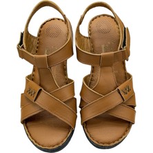 Rubin Leather  Tam Ortopedik  Deri Kadın Sandalet Deri Sandalet